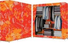 Sb07 C4 School Pattern Print Carbon Steel Collapsible Wardrobe