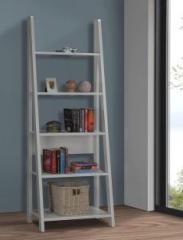 Sbf Furniture Plank Reno Engineered Wood Ladder Book Shelf and Display Unit Engineered Wood Open Book Shelf