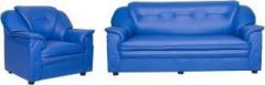 Sekar Lifestyle Home & Office Series Leatherette 3 + 1 Blue Sofa Set