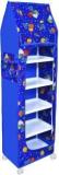 Seshekhu Baby 6 Shelve Unbreakable Material PVC Collapsible Wardrobe