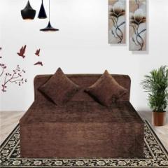 Seventh Heaven 4 6 Molfino Fabric Sofa cum Bed with 2 Cushions Double Sofa Bed