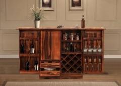 Shagoon Furniture House Solid Wood Bar Cabinet