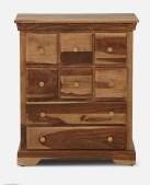 Sheeshamiya Solid Wood Bar Cabinet