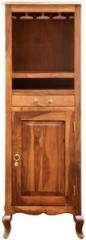 Shilpiwood Solid Wood Standing Bar Cabinet Solid Wood Bar Cabinet