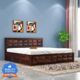 Shree Jeen Mata Enterprises Solid Sheesham Wood King Size For Bedroom/ Hotel | Solid Wood King Box Bed