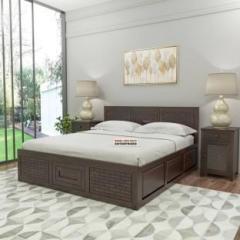 Shree Jeen Mata Enterprises Solid Sheesham Wood Queen Size Bed For Bed Room / Kids Room / Guest Room | Solid Wood Queen Box Bed