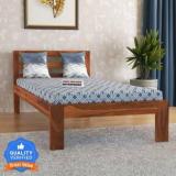 Shree Jeen Mata Enterprises Solid Sheesham Wood Single Bed Without Mattress For Bed Room, Hotel . Solid Wood Single Bed