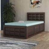 Shree Jeen Mata Enterprises Solid Sheesham Wood Single Bed Without Mattress For Bed Room, Hotel . Solid Wood Single Box Bed