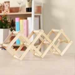 Shridhar Wooden Bottle Rack