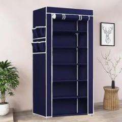 Shyam Ji 2+4 Layer Multipurpose Baby, Foldable, Fabric Carbon Steel Collapsible Wardrobe