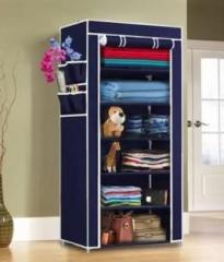 Shyam Ji Trends now 6 shelves collapsible wardrobe, multipurpose rack Carbon Steel Collapsible Wardrobe