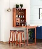 Siddh Solid Wood Bar Cabinet