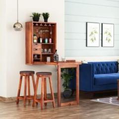 Silant Makers Silant Makers Wall Bar Cabinet Stand with Storage and Drawer For Home Office Solid Wood Bar Cabinet