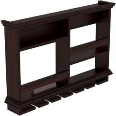 Silvercrafts Wall Hanging Wine Rack For Home Solid Wood Bar Cabinet