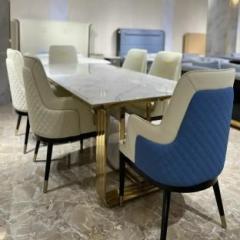 Silverlake Premium Metal 6 Seater Dining Table