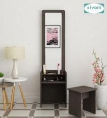 Sivom Edwin Dressing Table with Stool Engineered Wood Dressing Table