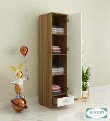 Sivom Ultra Multipurpose Single Door OuterDrawer Wardrobe Engineered Wood 1 Door Wardrobe