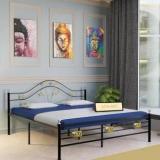 Siya Art Iron Frame Without Storage Queen Size Bed For Bedroom Metal Queen Bed