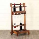 Smaart Craafts Solid Wood Bar Trolley