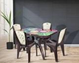 Smilemindia Plastic 4 Seater Dining Set