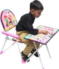 Snehatoys study table chair Desk Pink For use 2 to 15 years child Fabric Desk Chair