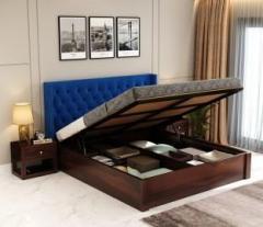 Sofani Solid Sheesham Wood Queen Size Bed For Bedroom/Living Room /Home/Hotels Solid Wood Queen Hydraulic Bed