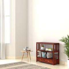 Sofani Wooden Foyer Tables for Entryway with 2 Drawers & 2 Open Shelf Storage Engineered Wood Console Table