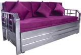 Softsoul FURNITURE 3 Seater Single Metal Pull Out Sofa Cum Bed