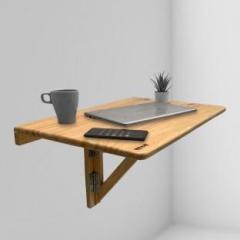 Solvd in box Waldesk Foldable Wall Mounted Table for Study & Laptop Activity Table Desk Solid Wood Office Table