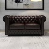 Soul Light Art Wooden Modern Sofa Tufted Couch with Deep Seats, Chesterfield 2 Seater Sofa Fabric 2 Seater Sofa