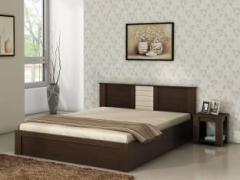 Spacewood Engineered Wood Bed + Side Table