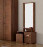 Spacewood Kosmo Arena Dressing Table In Rigato Walnut Finish