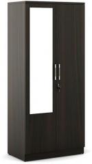 Spacewood Kosmo Duet Two Door Wardrobe with Mirror in Fumed Oak Finish