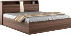 Spacewood Savana Queen Bed in Moldau Akazia and Brown Finish