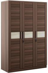 Spacewood Savana Three Door Wardrobe in Moldau Akazia and Brown Finish