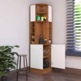 Spacex Brook Bar Unit For Home/Bar Engineered Wood Bar Cabinet