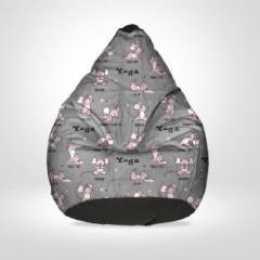 Spacex XXXL Digital Printed Teardrop Bean Bag With Bean Filling