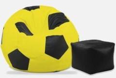 Spacex XXXL Football Bean Bag with Puffy Bean Bag Sofa With Bean Filling