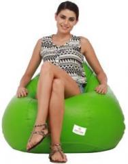 Star XXL Classic Neon Green Teardrop Bean Bag With Bean Filling