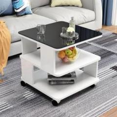 Stardecor Unique and Stylish Standard White Made up of Used for Storage Also. Engineered Wood Coffee Table