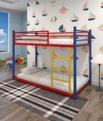 Steelwell |Trio Bunk Bed for Junior/Adult, Sturdy Guard Rail &Ladder, Noise Free Metal Bunk Bed