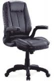 Stellar Black Medium Back Revolving Office Chair