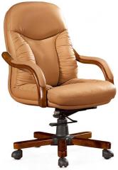 Stellar Office Chair in Beige/Black PU finish