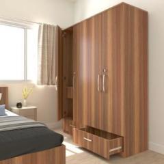 Studio Kook Amari 3 drawer Engineered Wood 4 Door Wardrobe