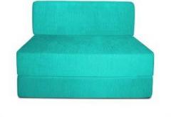 Style Crome 3x6 Feet One Seater Sofa Cum Bed Sky Blue Color Single Sofa Bed