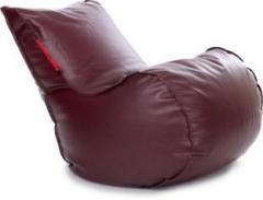 Style Homez XL Mambo XL Size Maroon with Beans Lounger Bean Bag With Bean Filling