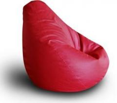 Style Homez XXL Classic XXL Size Red Color with Beans Teardrop Bean Bag With Bean Filling