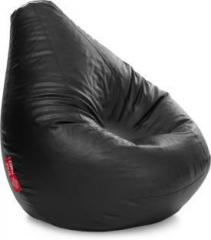 Style Homez XXXL Classic XXXL Size Black Color with Beans Teardrop Bean Bag With Bean Filling