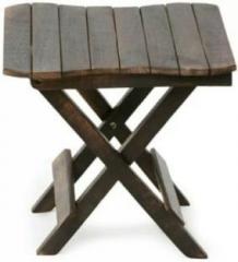 Sublime Arts Roasted Brown Solid Wood Side Table