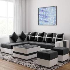 Sugandha Fabric 3 + 2 + 2 + 1 Sofa Set